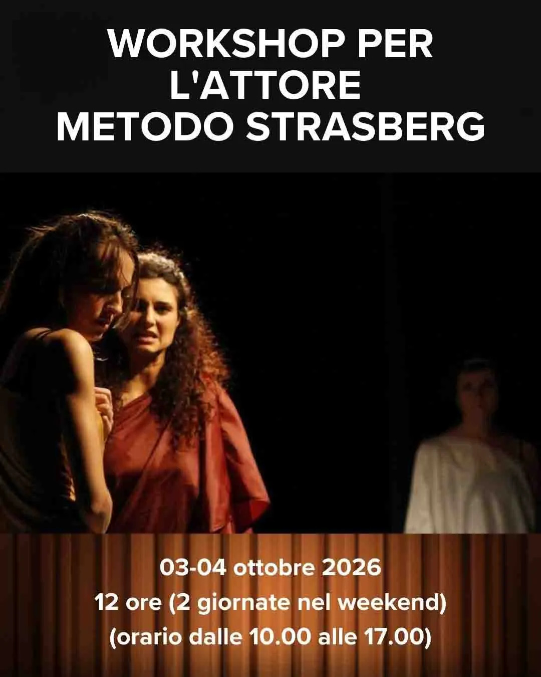 Locandina laboratorio teatrale conduzione Rino Cacciola